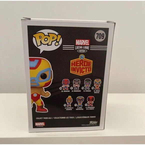 Funko Pop Marvel Lucha Libre Edition El Hero Invicto #709 Vinyl Figure - Picture 4 of 8